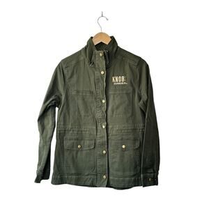 Knob Creek Kentucky Green Military Style Utility Jacket Women's Size Small New